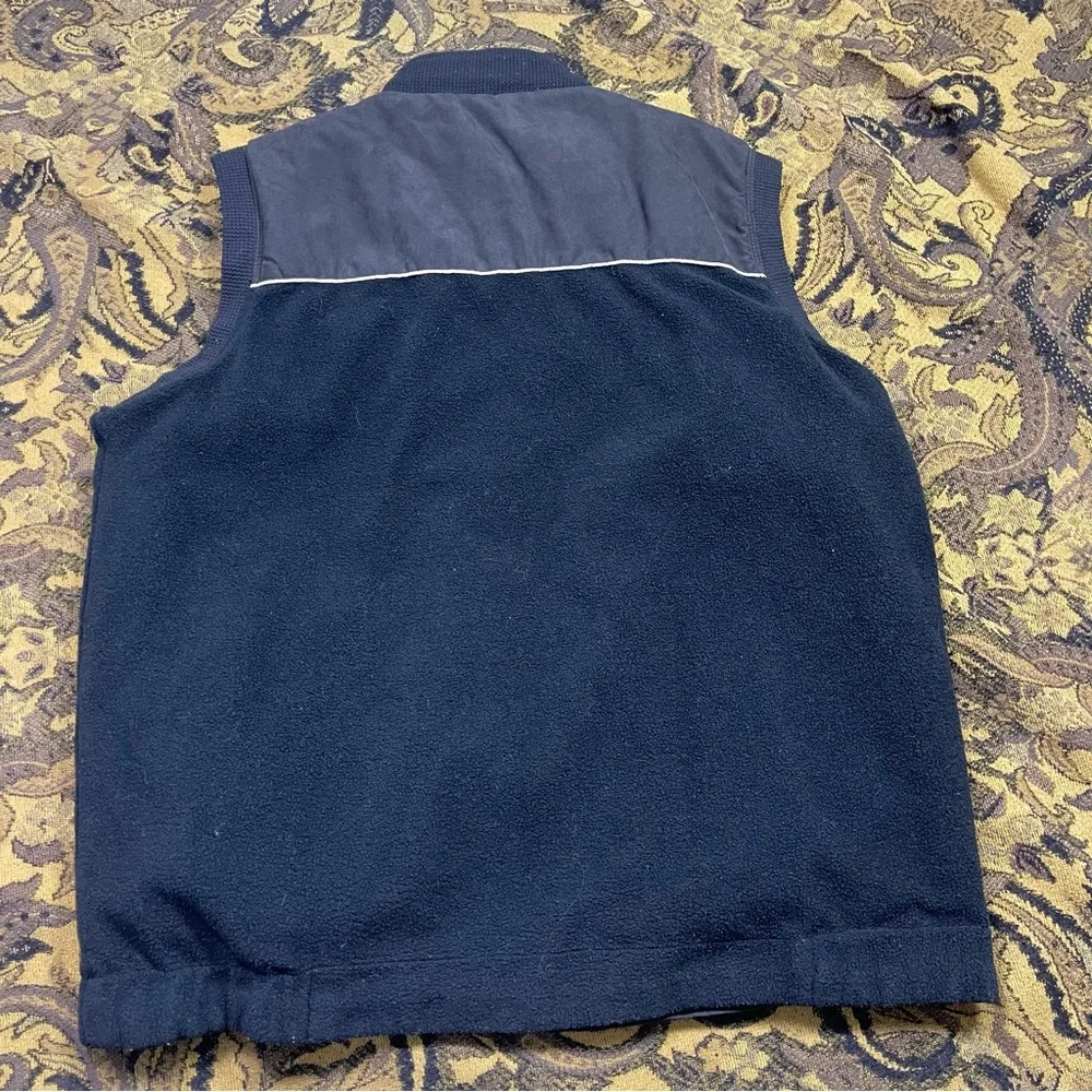 Vtg Goorik Italy‎ Reversible Zip Up Vest Black Charcoal Mens Size 50 L